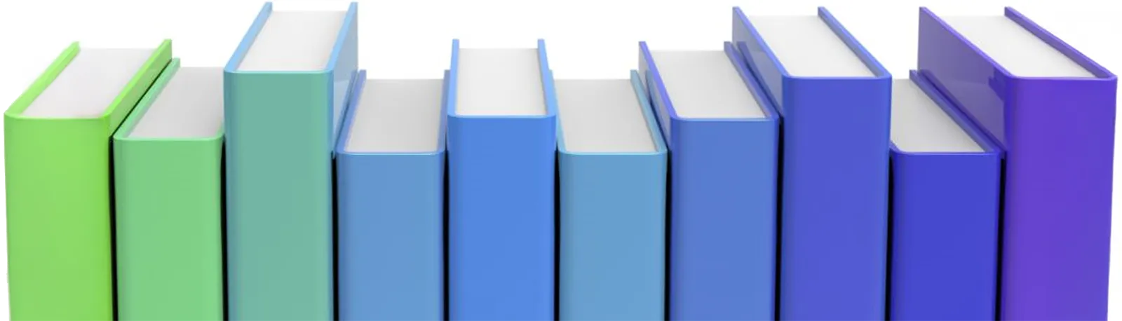 Bücher in einer Reihe