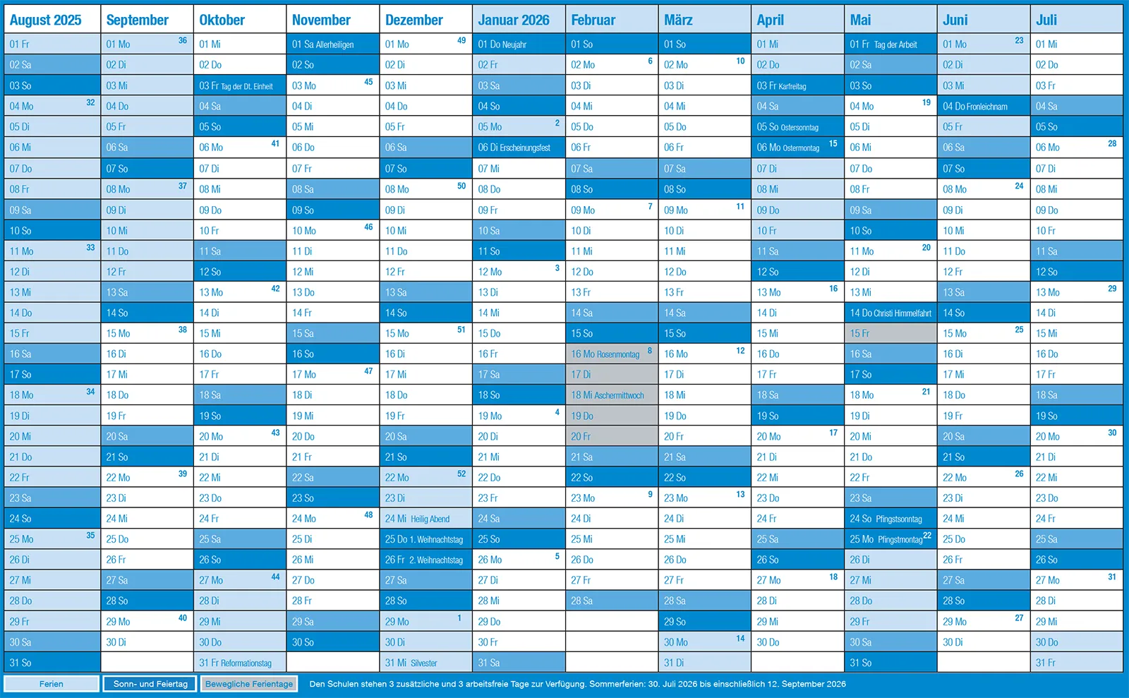 Ferienkalender